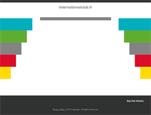 Tablet Screenshot of internationalclub.fr